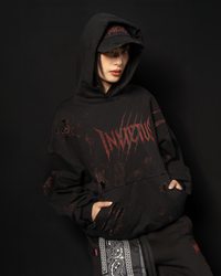 INVICTUS DESTROYED LAYERED HOODIE / 戰損彈孔雙層帽T — 19