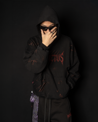 INVICTUS DESTROYED LAYERED HOODIE / 戰損彈孔雙層帽T — 24