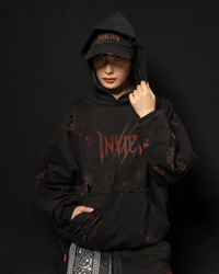 INVICTUS DESTROYED LAYERED HOODIE / 戰損彈孔雙層帽T — 4