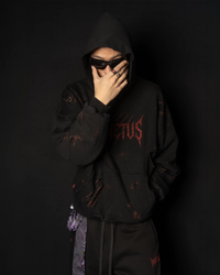 INVICTUS DESTROYED LAYERED HOODIE / 戰損彈孔雙層帽T — 24