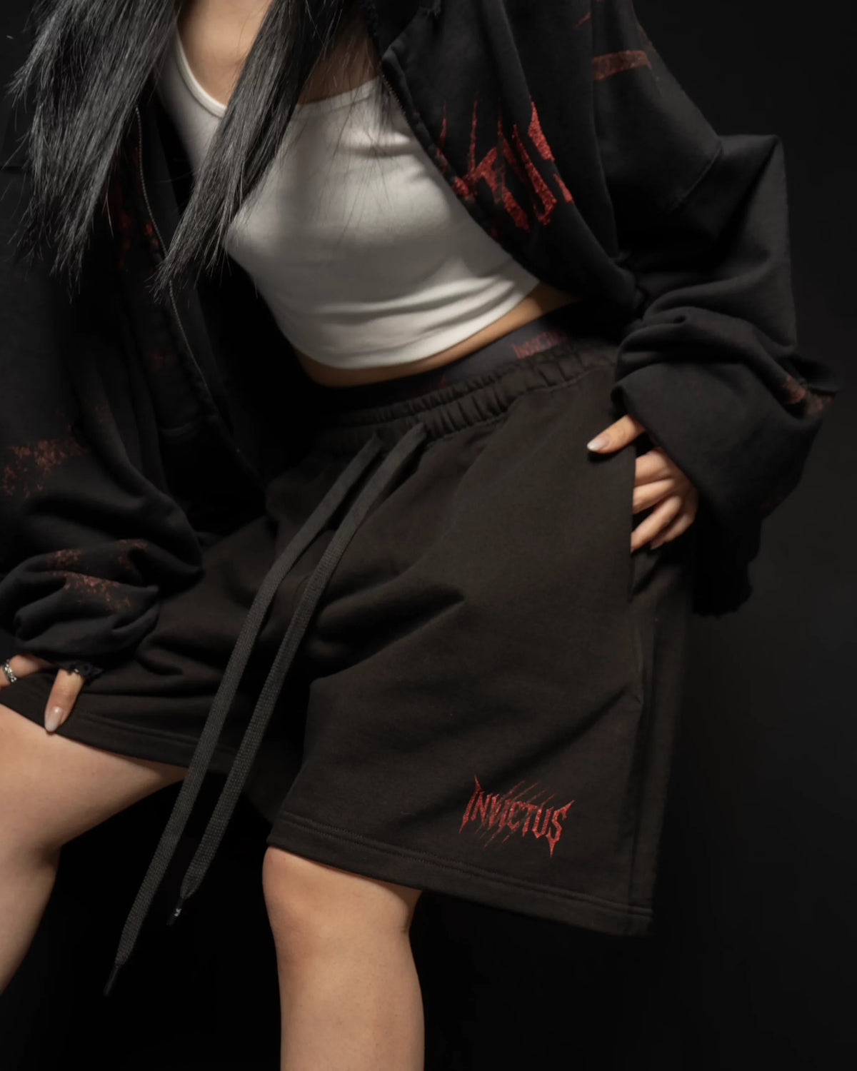 INVICTUS RADICAL SWEAT SHORTS / 爪痕棉短褲