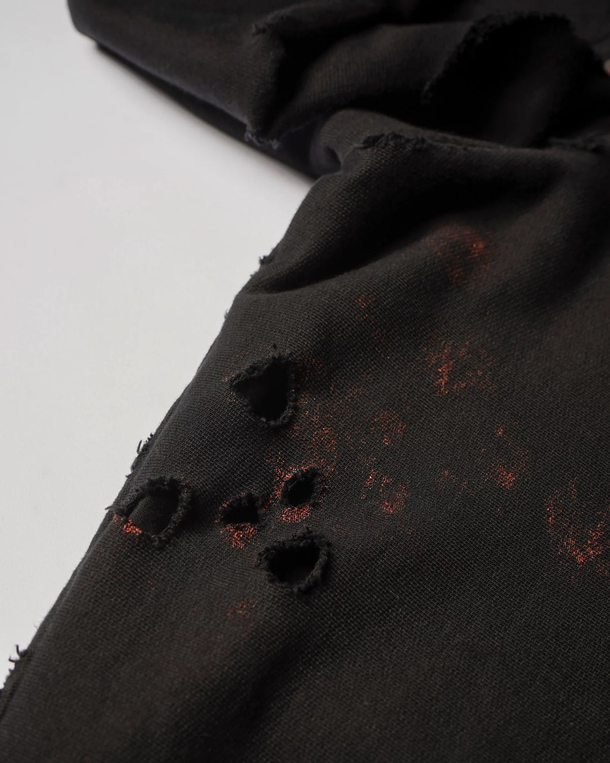 INVICTUS DESTROYED LAYERED ZIP HOODIE / 戰損彈孔雙層連帽外套
