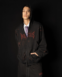 INVICTUS DESTROYED LAYERED ZIP HOODIE / 戰損彈孔雙層連帽外套 — 16