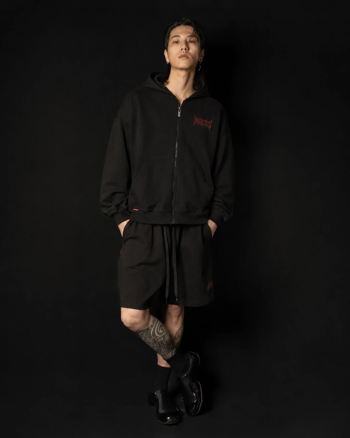 INVICTUS SILENT ICON ZIP HOODIE / 極簡爪痕拉鍊外套