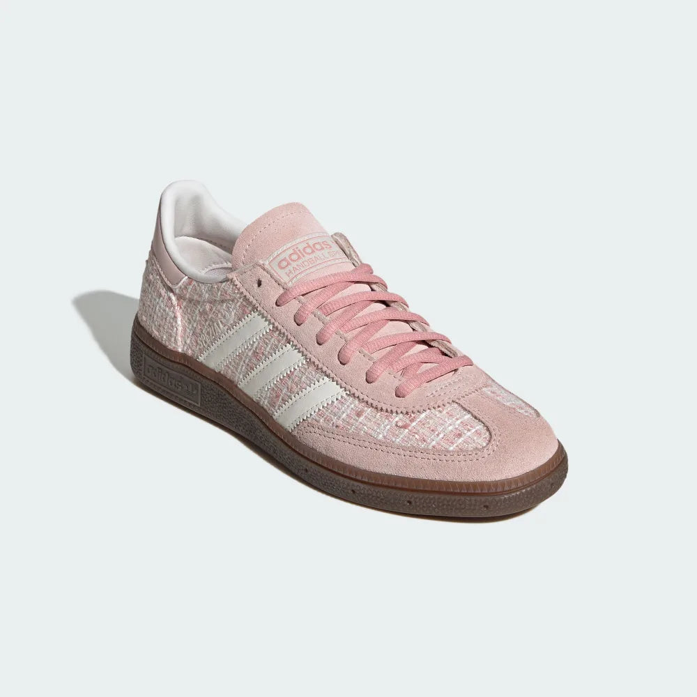 adidas HANDBALL SPEZIAL 麂皮粉 格紋小香風 JR4503
