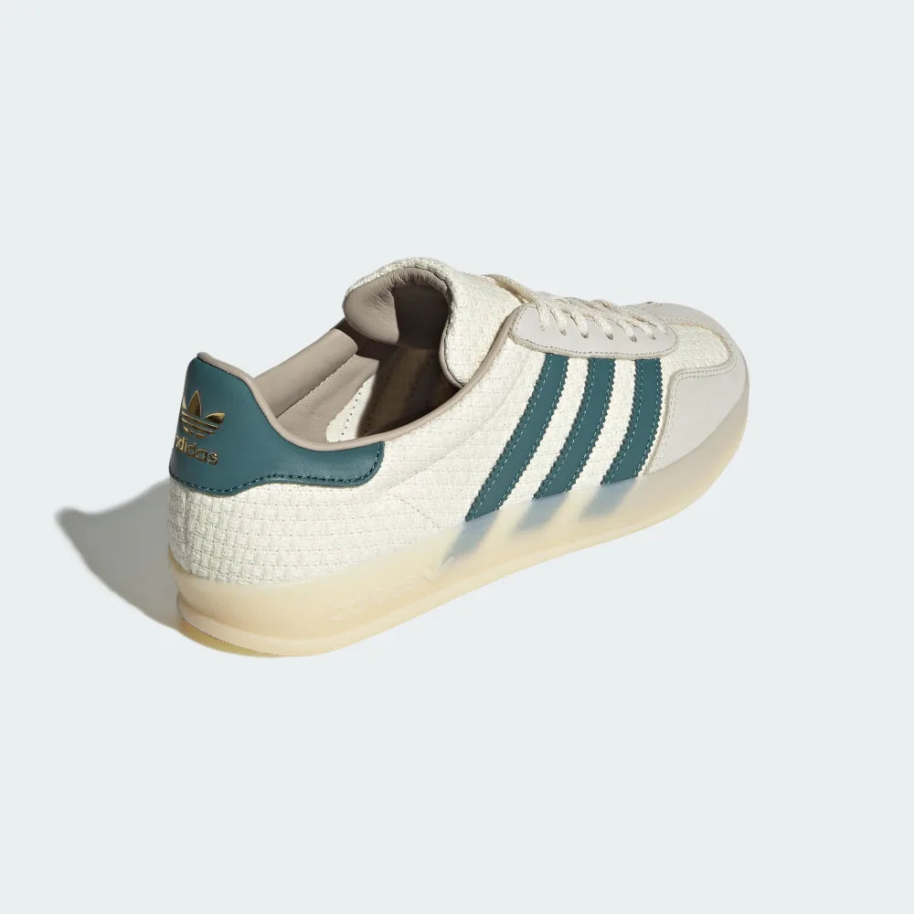 adidas GAZELLE INDOOR 編織系列 綠 JR3837