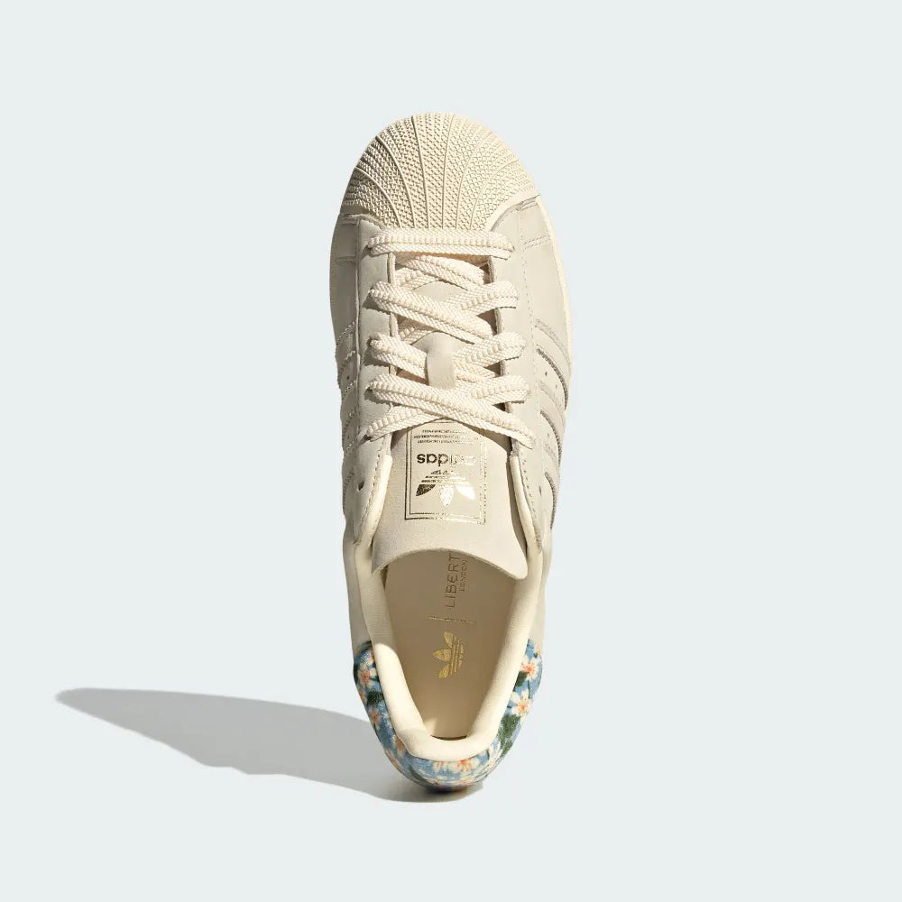 adidas SUPERSTAR II X LIBERTY LONDON 奶油色 碎花 JR8865