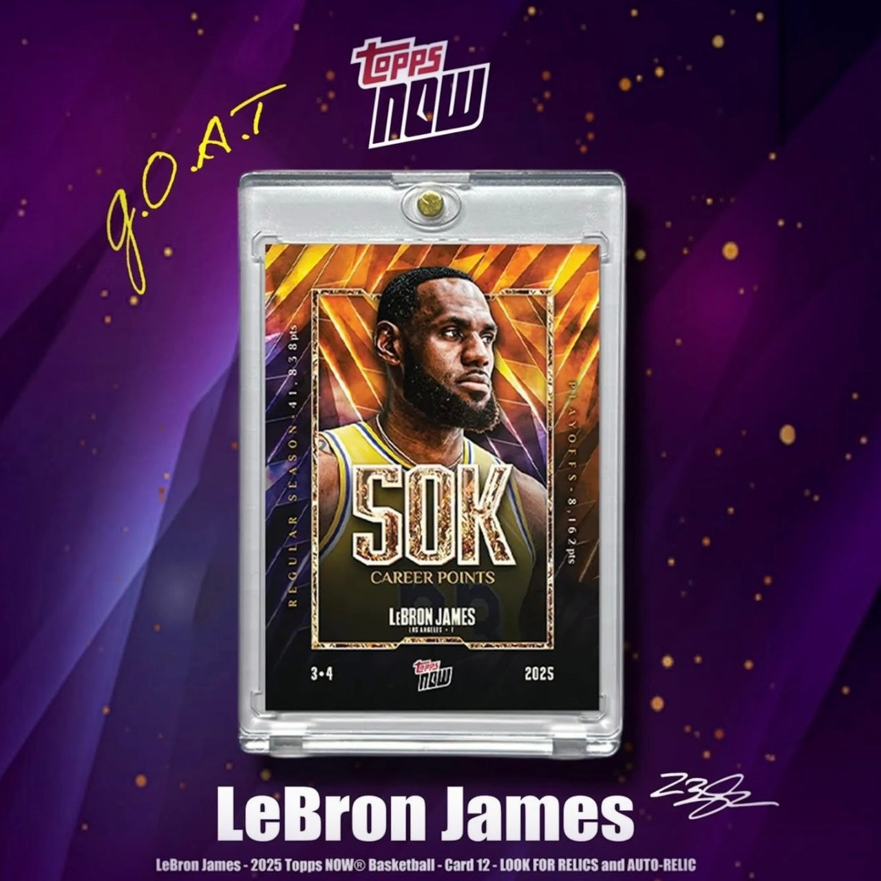 LeBron James 50,000分紀念卡 – 2025 Topps NOW®
