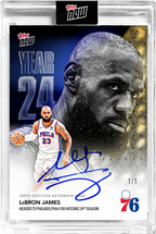 LeBron James Topps NOW OS03 1/1 卡面親簽兌換卡
