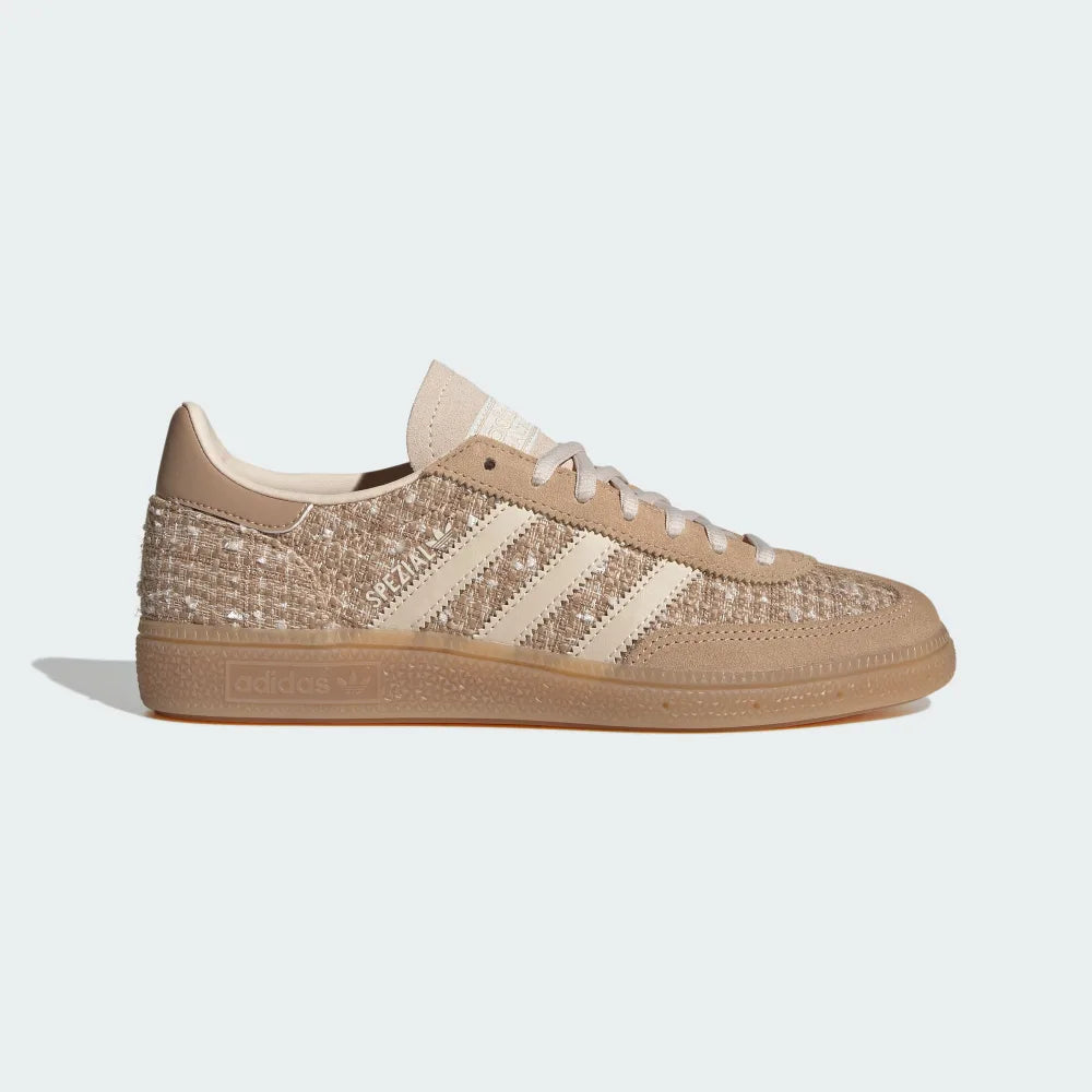 adidas HANDBALL SPEZIAL 麂皮杏色 格紋小香風 JR4504