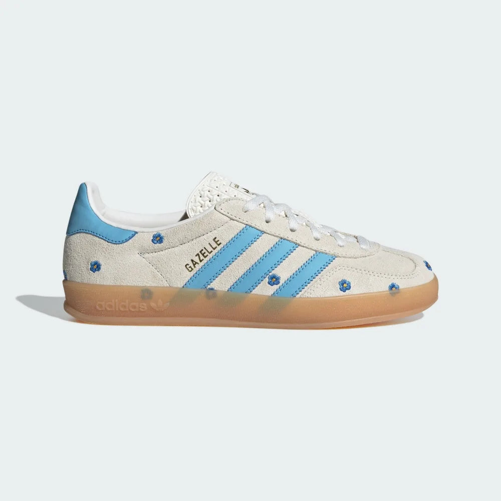 adidas GAZELLE 編織拼接 藍色小花 IF4491