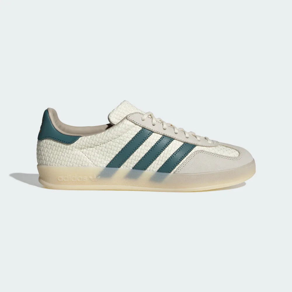 adidas GAZELLE INDOOR 編織系列 綠 JR3837