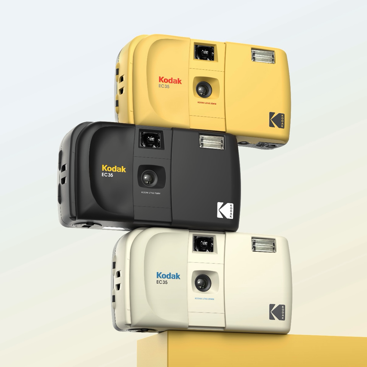 KODAK 柯達 EC35 經典復古 35mm 滑蓋底片相機 糖果色系 7色