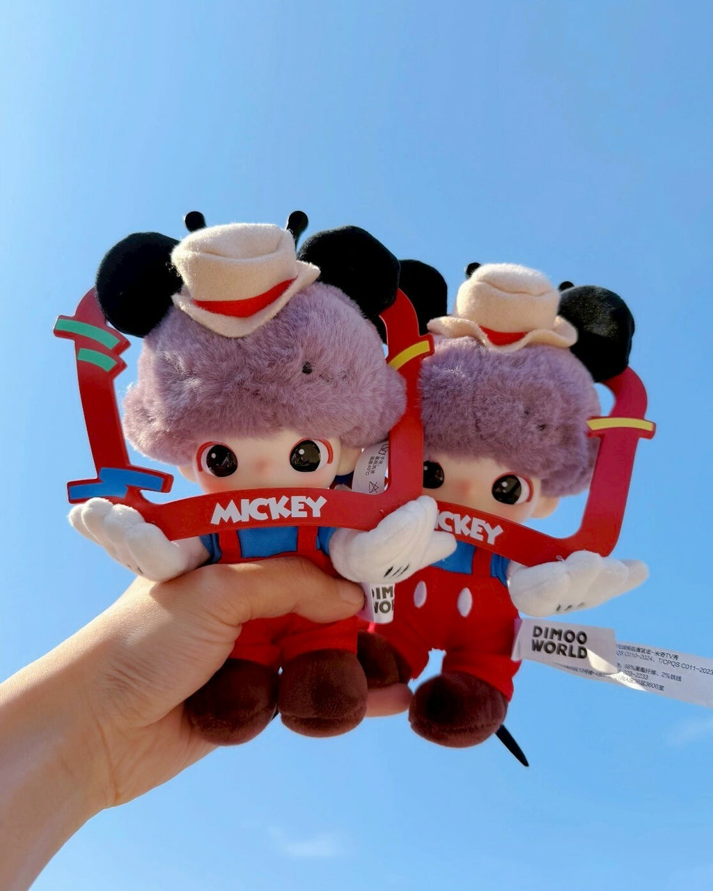 POPMART 泡泡瑪特 Dimoo World x 迪士尼 搪膠毛絨吊飾 公仔 盲盒