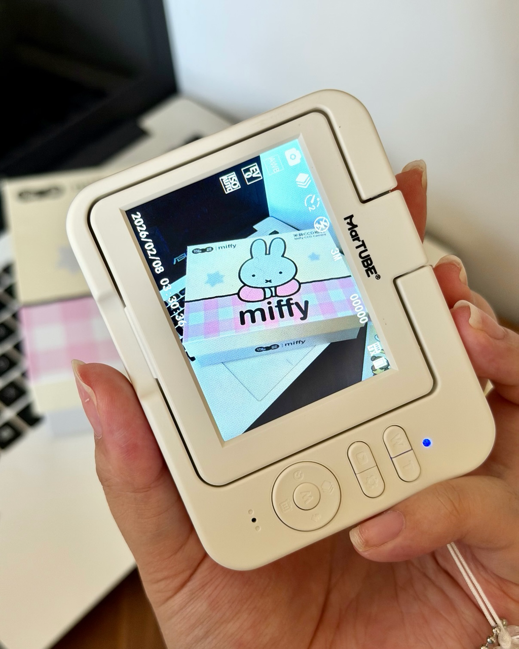 正版授權 MIFFY 米菲兔 相機 翻轉螢幕 附32G記憶卡+讀卡器