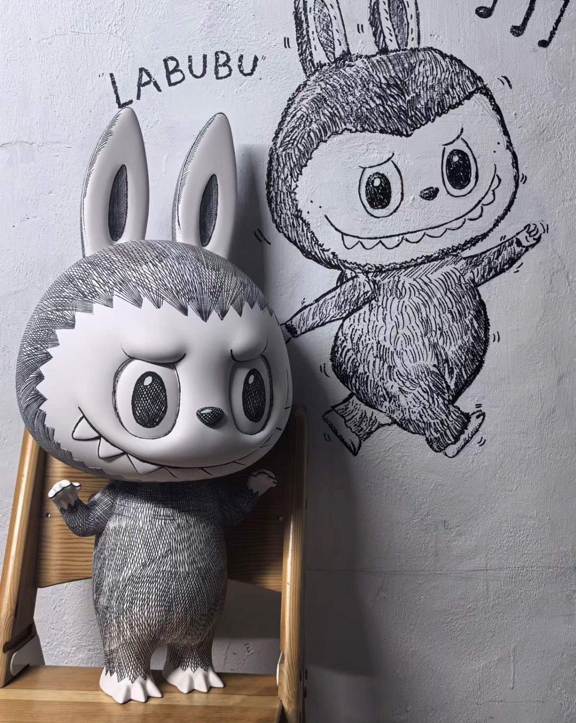The Monsters LABUBU 素描 泡泡瑪特 400%
