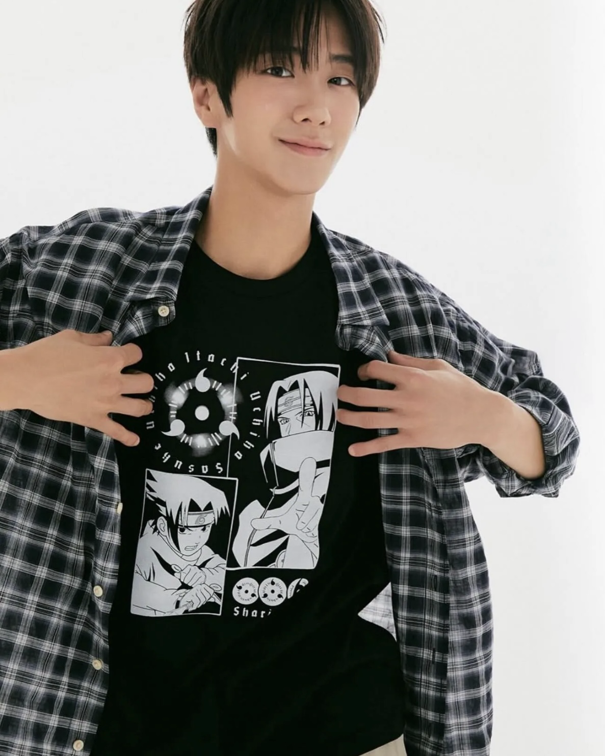 韓國SPAO x 火影忍者 聯名 睡衣 短袖上衣 眼罩 披肩 套裝