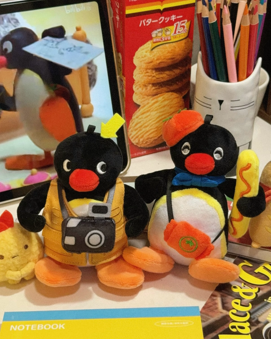 正版授權PINGU 企鵝家族 我有一個朋友系列 毛絨 吊飾 4款