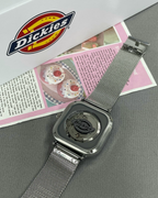Dickies 日月星象 機械錘 手錶 鏤空 鋼錶帶 銀色 黑色 CL-579