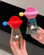 正版授權PINGU 企鵝家族 UFO造型 磁吸 漱口杯組