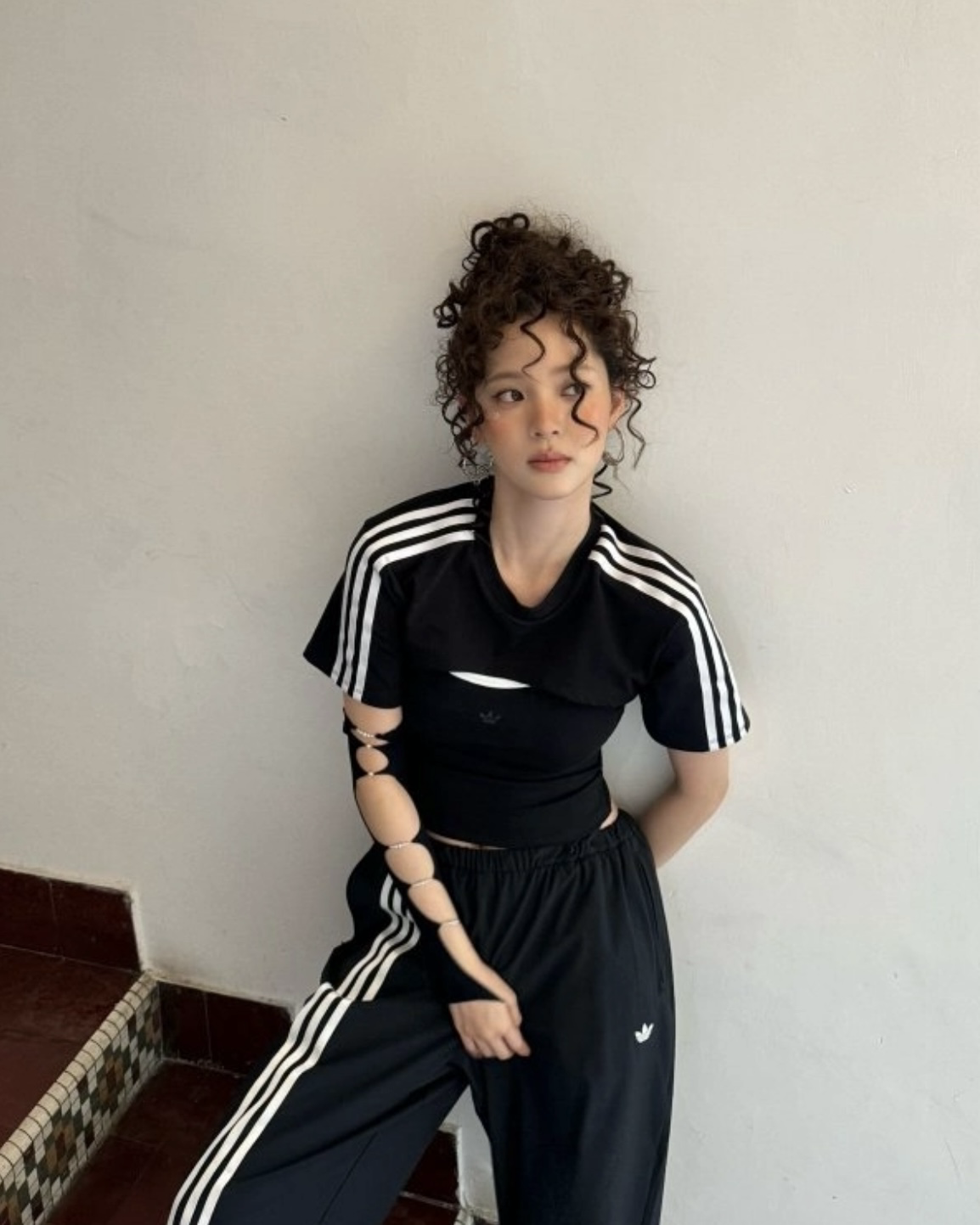 ADIDAS ORIGINALS 兩件式 短袖 上衣 細肩帶 吊帶 背心 白色JJ3090 黑色JD0042