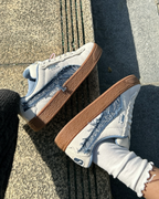 PUMA SUEDE XL 米白 牛仔 鬚邊 焦糖底 板鞋 休閒鞋 女鞋 403228-01