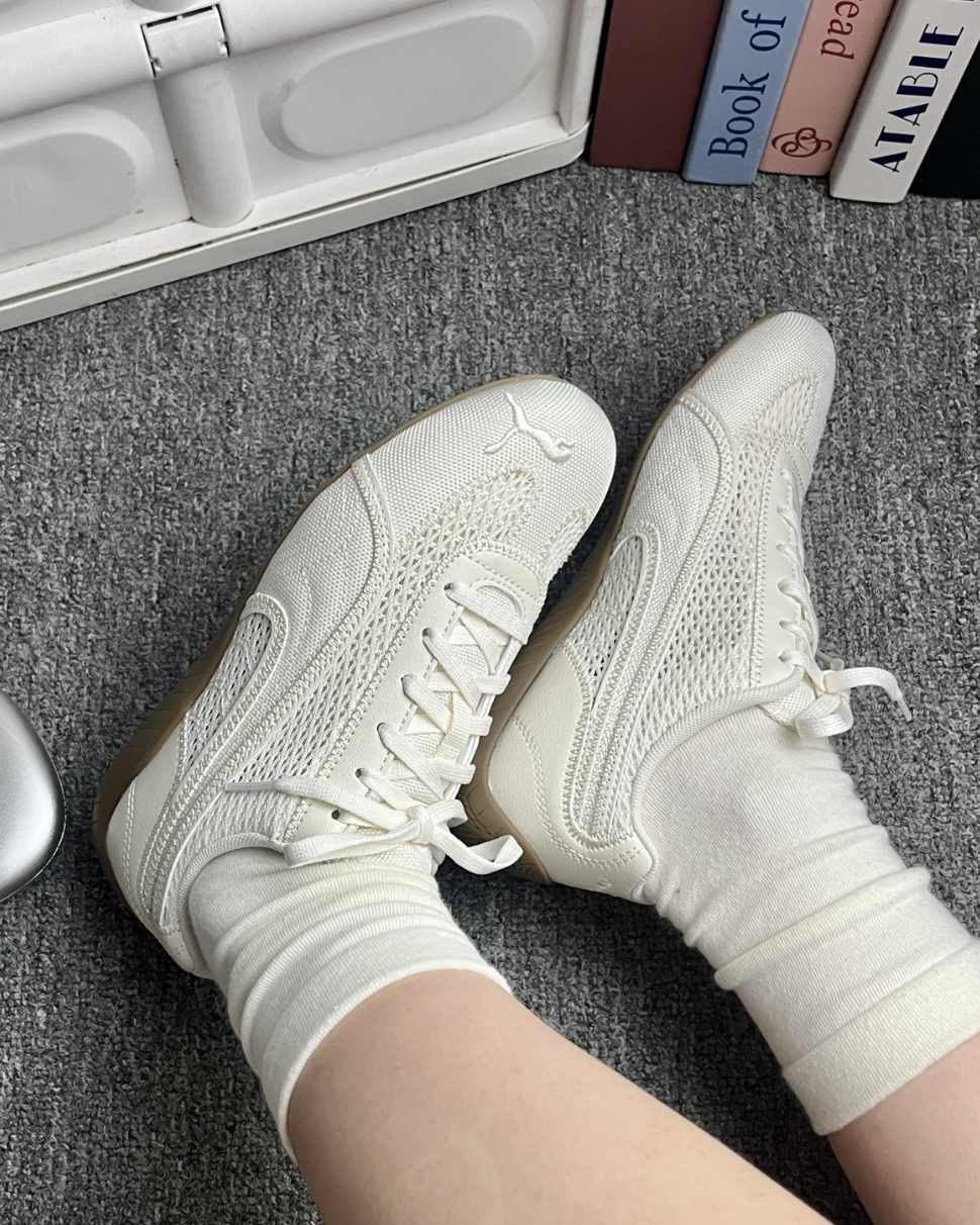 PUMA SPEEDCAT Aéré 全白 象牙白 透氣 薄底 德訓靴 賽車靴 男女靴 408858-01
