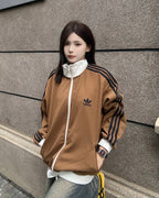 Adidas 華夫格外套 金珉圭/邊伯賢同款 泰奶棕