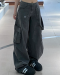 ADIDAS ORIGINALS CURVED TROUSERS 炭灰 闊腿褒 寬鬆 彎刀褒 KH1180