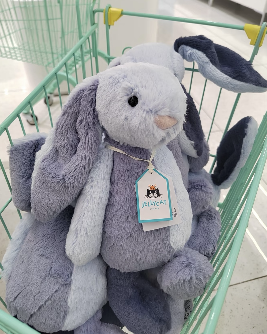 JELLYCAT Puddlesea Bunny 霧灰藍紫 拼接 邦尼兔 毛絨 玩偶 娃娃
