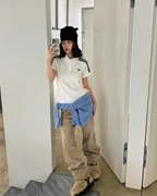 ADIDAS ORIGINALS 白色 POLO衫 三線 修身 短TEE 短袖 上衣 KD3697