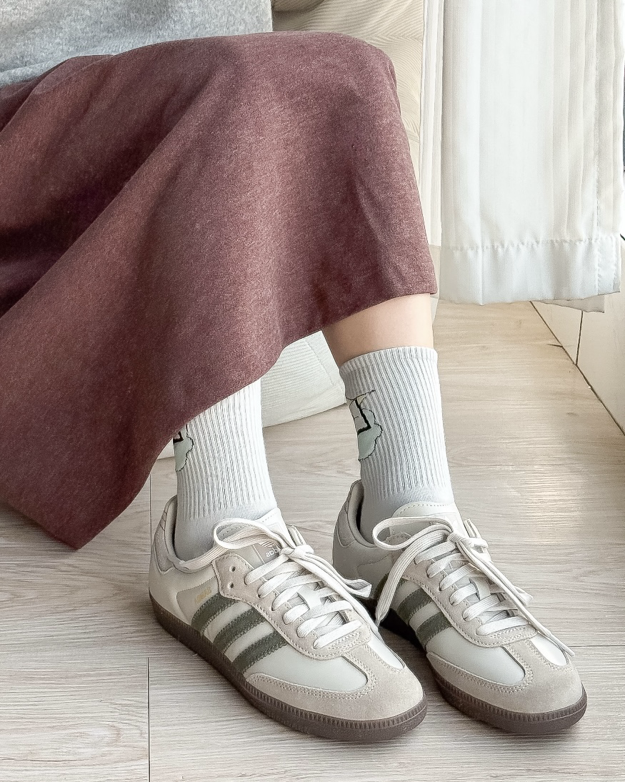 Adidas Originals Samba OG 抹茶灰綠奶茶灰麼皮皮革德訓鞋休閒鞋男女鞋 JR0893