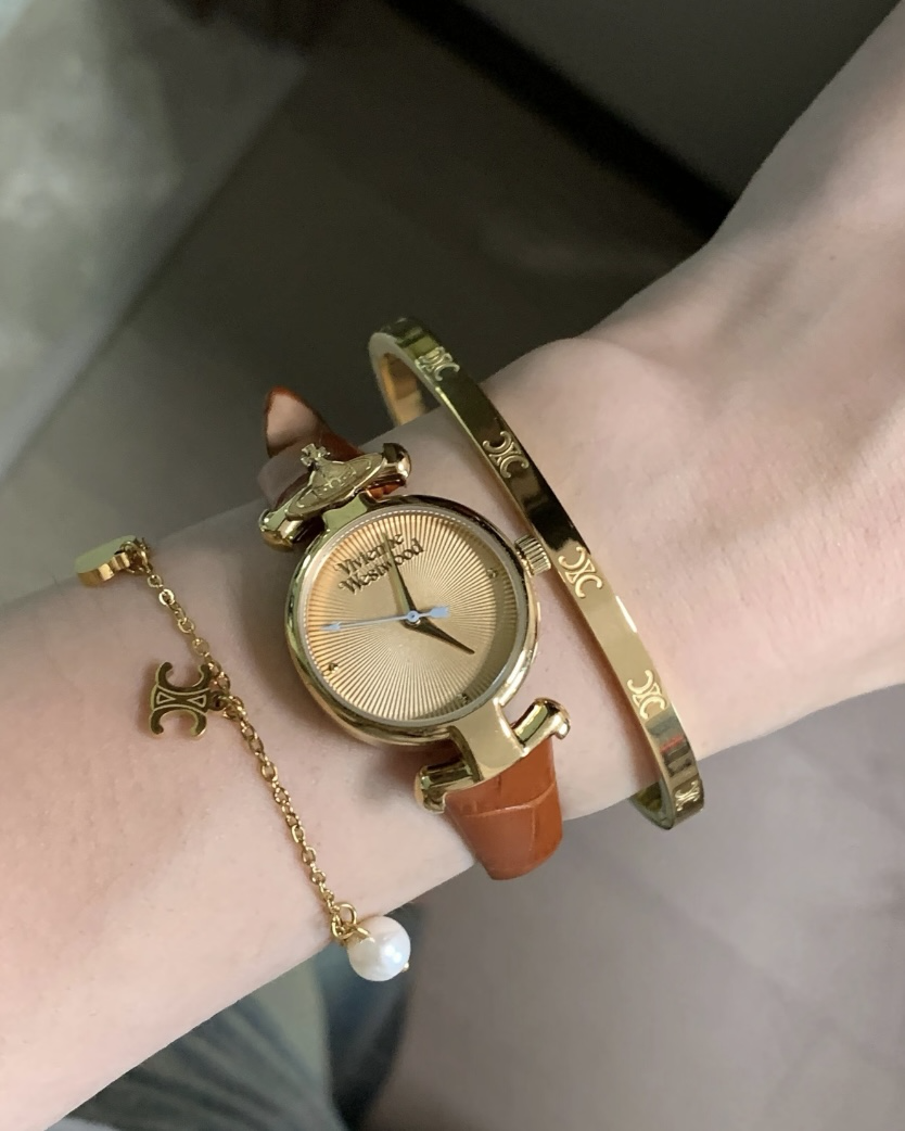 Vivienne Westwood Maida 皮革 腕錘 手錘 真皮 荔枝紋 黑色 咖色 西太后 薛薛安
