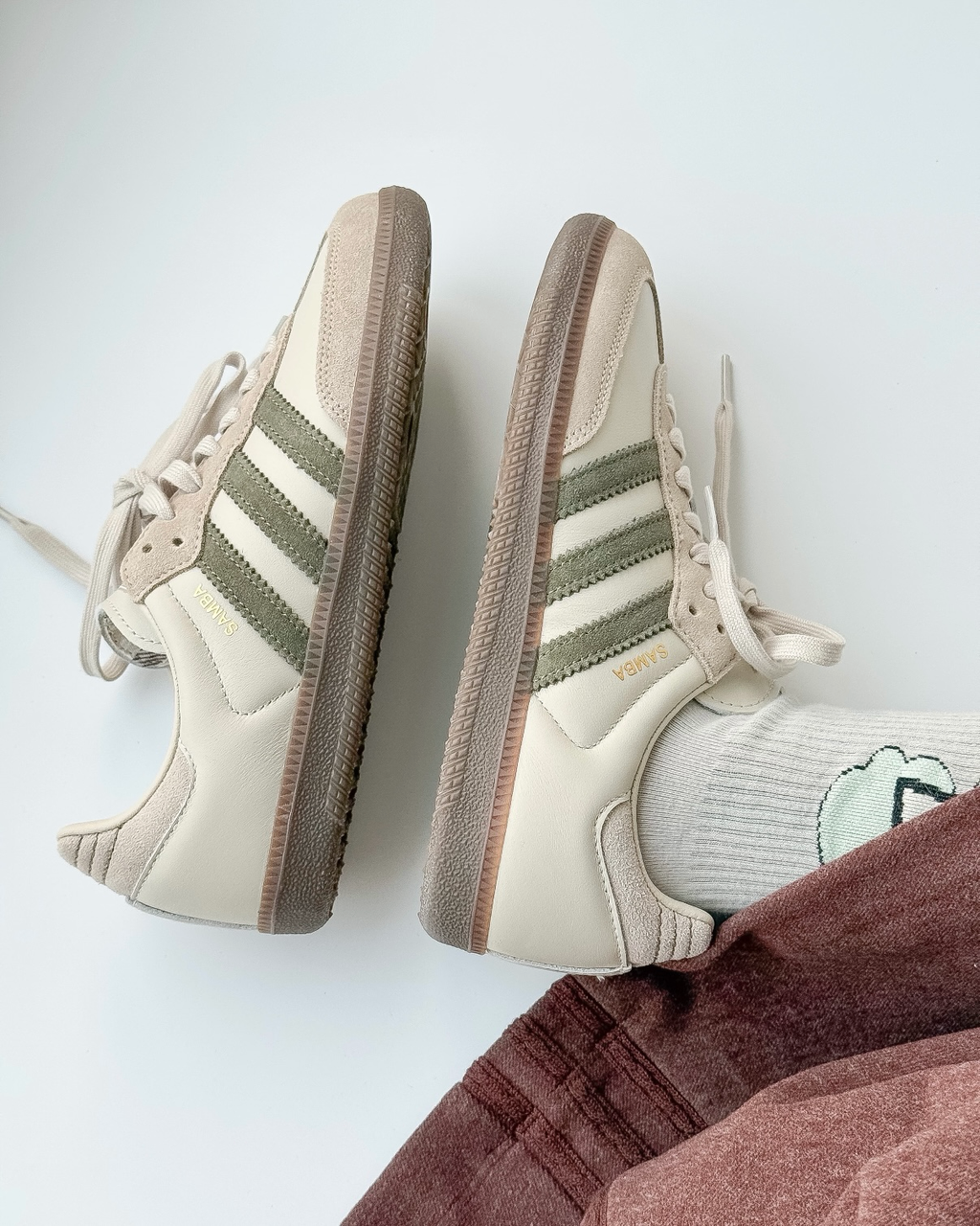 Adidas Originals Samba OG 抹茶灰綠奶茶灰麼皮皮革德訓鞋休閒鞋男女鞋 JR0893