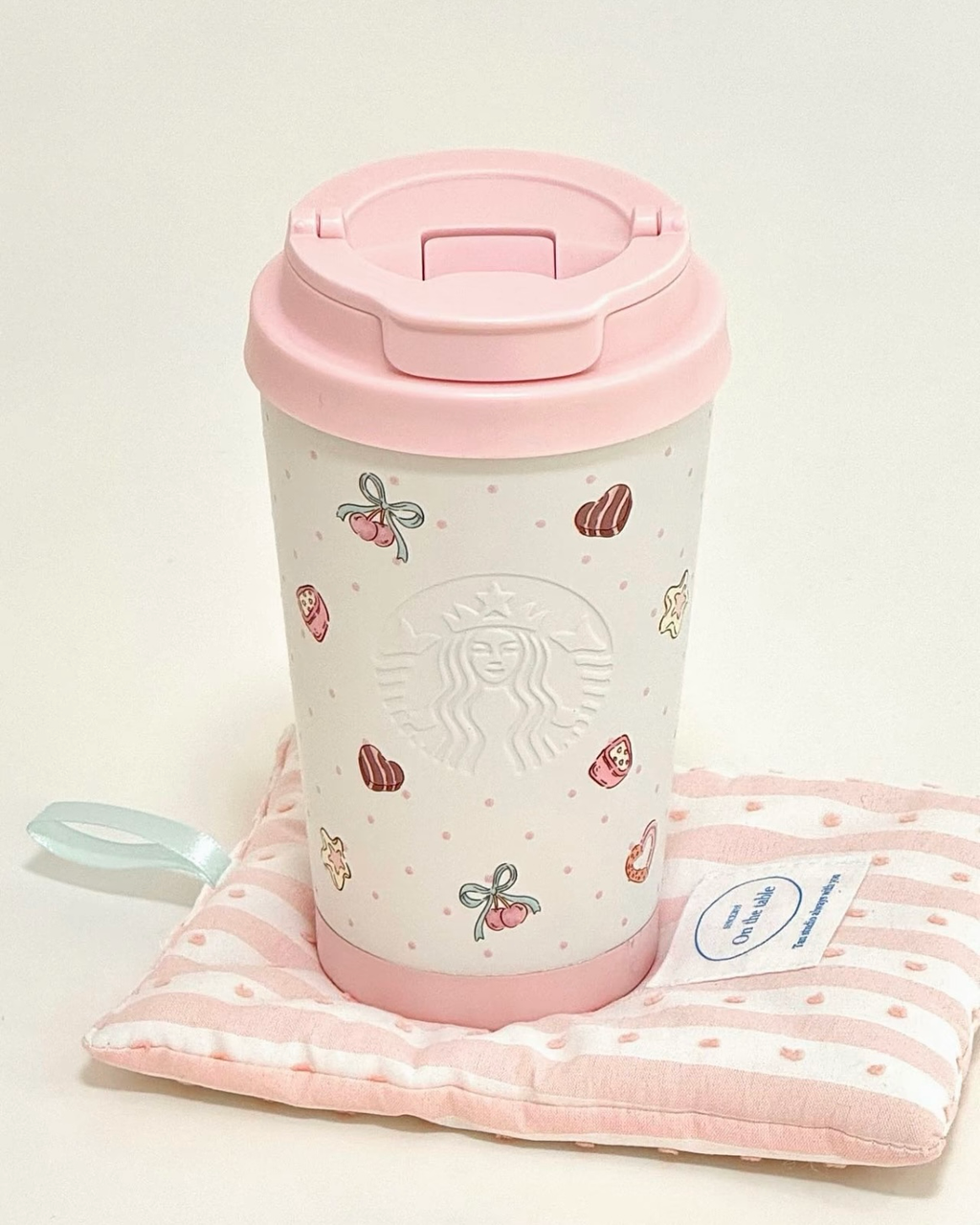 STARBUCKS 星巴克 夏日甜品派對系列 直飲杯禮盒 380ml 附毛絨杯套
