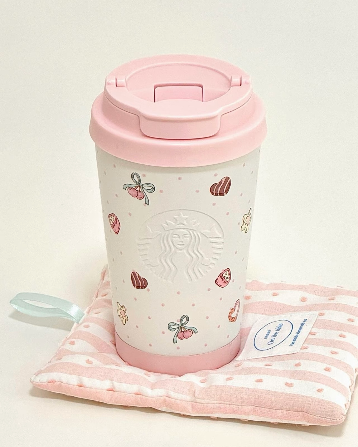 STARBUCKS 星巴克 夏日甜品派對系列 直飲杯禮盒 380ml 附毛絨杯套