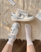 NIKE DUNK LOW NN 金屬銀白 線帶 Y2K 低筒 女鞋 張員瑛同款 IB7311-001