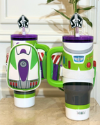 日本限定 DISNEY 玩具總動員 巴斯光年 不鏽鋼吸管杯 保溫杯 TOY STORY 迪士尼