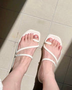 CROCS MIAMI TOE LOOP SANDAL 邑阿密拖鞋 指環 防水 涼鞋 女鞋 黑色 米白色