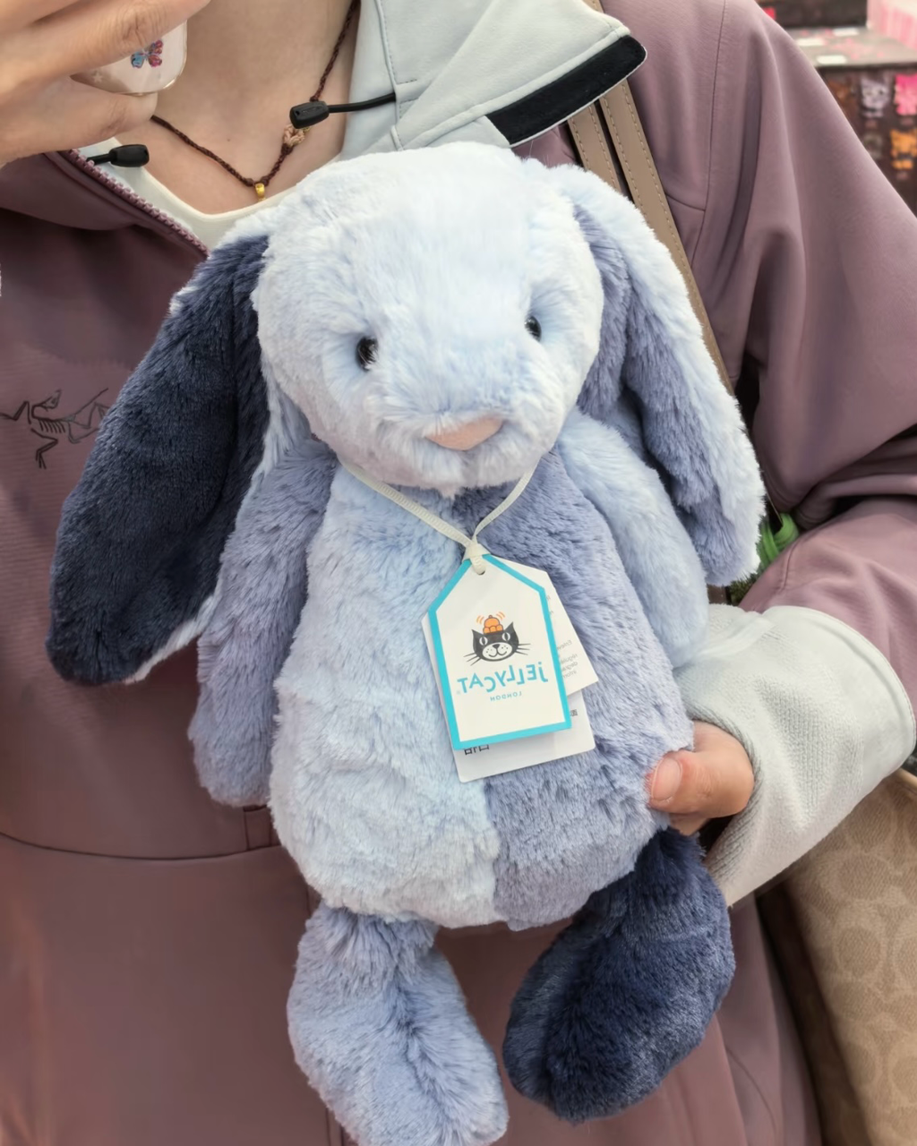 JELLYCAT Puddlesea Bunny 霧灰藍紫 拼接 邦尼兔 毛絨 玩偶 娃娃