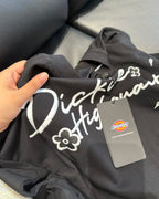 DICKIES 美式 花朵塗鴉 刺繡 草寫英文 寬鬆 圓領 短袖 短Tee 上衣 4色