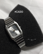 CASIO 卡西歐 VINTAGE系列 不锈鋼小方塊 銀色 復古 石英機芯 女錶