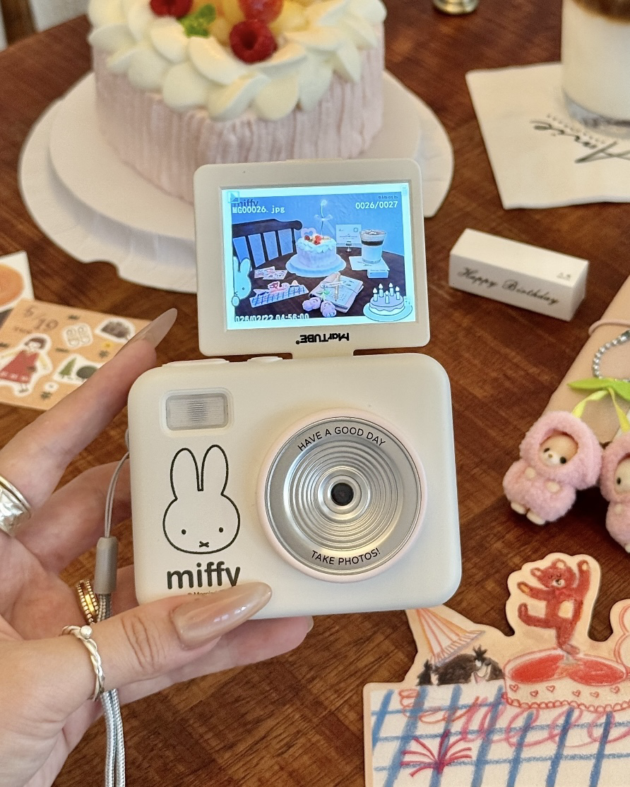 正版授權 MIFFY 米菲兔 相機 翻轉螢幕 附32G記憶卡+讀卡器