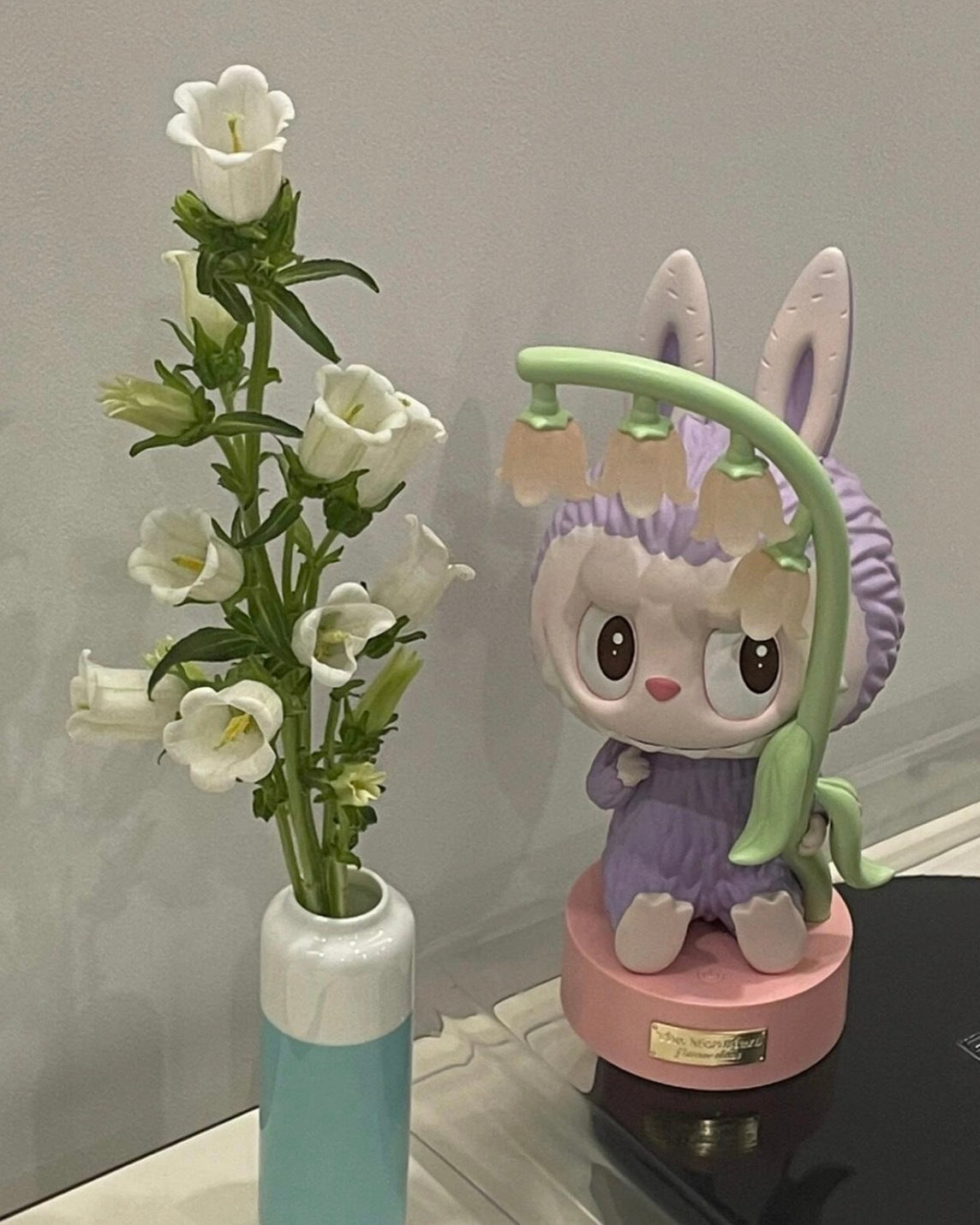 The Monsters LABUBU 風鈴花 小夜燈 泡泡瑪特 紫色 粉色