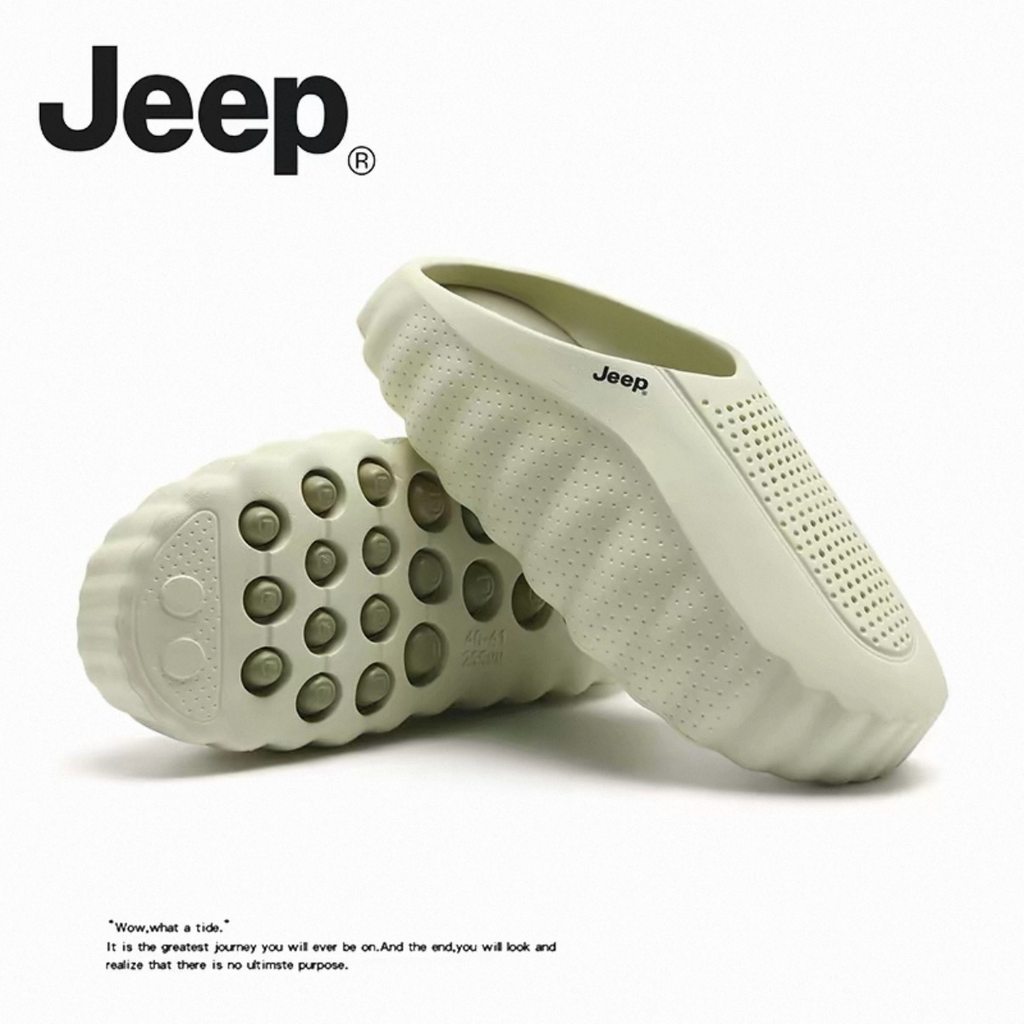 JEEP 機能 包頭 厚底拖鞋 透氣 4色 男女鞋