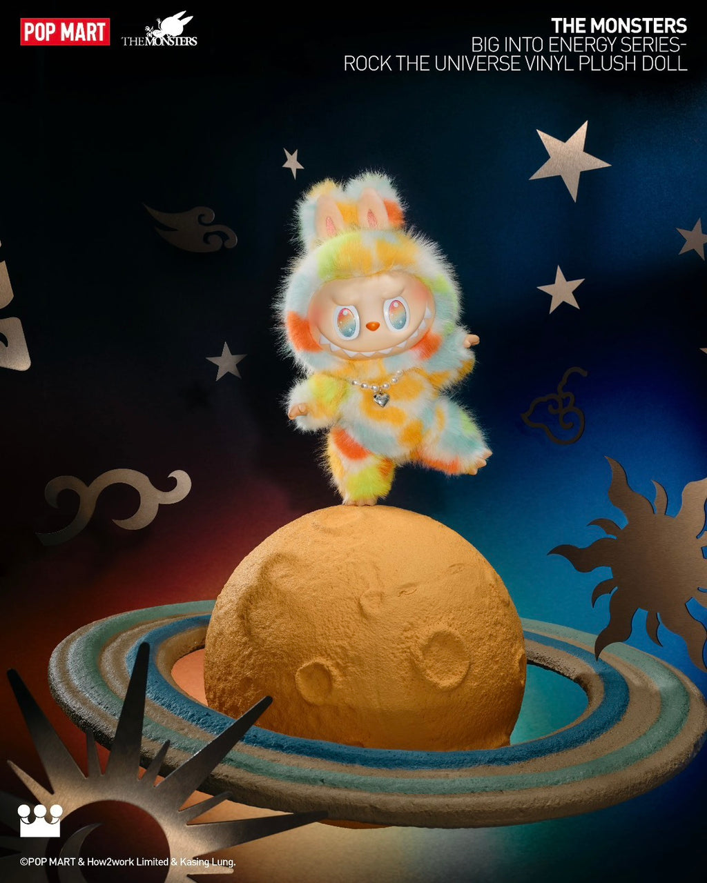 POPMART 泡泡瑪特 Labubu 前方高能 ROCK THE UNIVERSE 搪膠毛絨公仔
