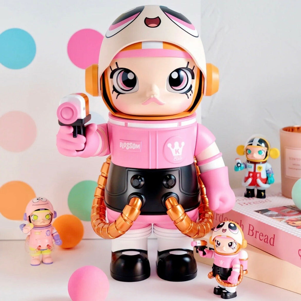 POP MART 飛天小女警 MEGA SPACE MOLLY 400+100% 花花 泡泡 毛毛 泡泡瑪特