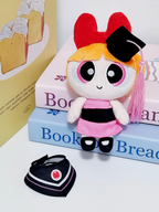 正版授權 飛天小女警 畢業 學士服 毛絨 吊飾