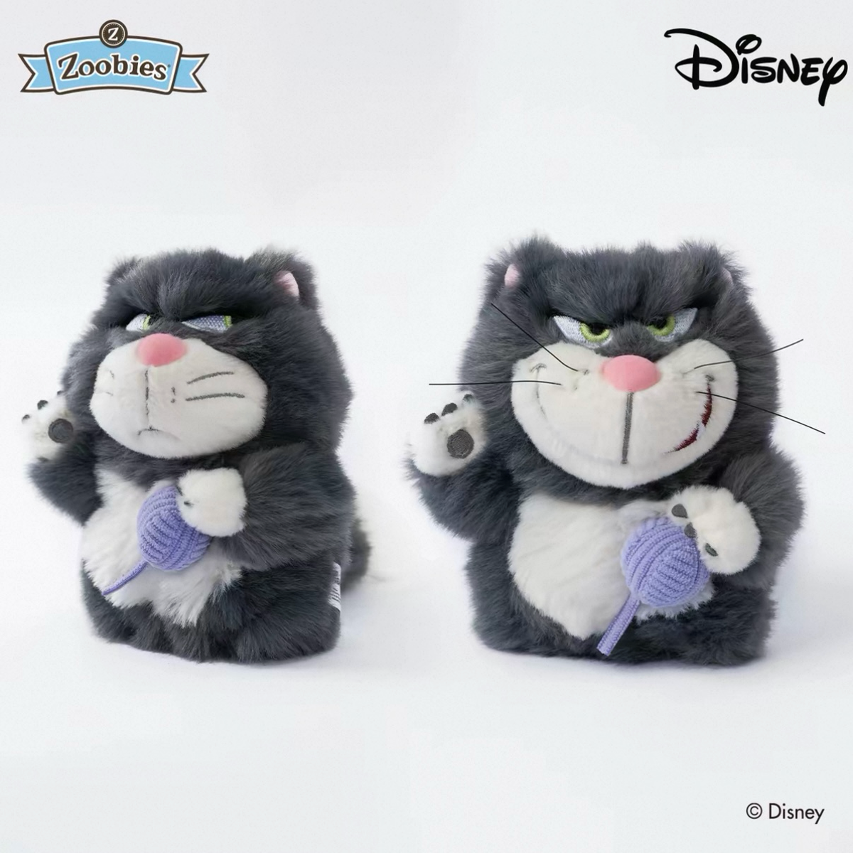 正版授權Zoobies x DISNEY 毛絨 耳機包 吊飾 路西法 迪士尼 2款