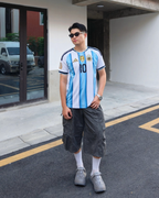 ADIDAS x 2026 FIFA 阿根廷主場球迷版10號梅西球衣世界盃足球衣吸濕排汗短袖 KA8117